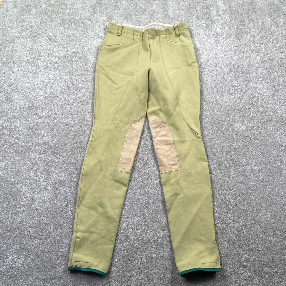 Devon-Aire Women's Equestrian Horse Riding Pants Skinny Leg Size 30L Beige